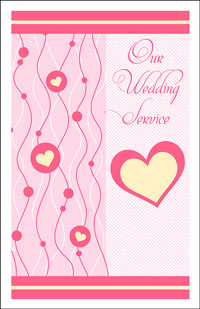 Wedding Program Cover Template 14B - Graphic 7